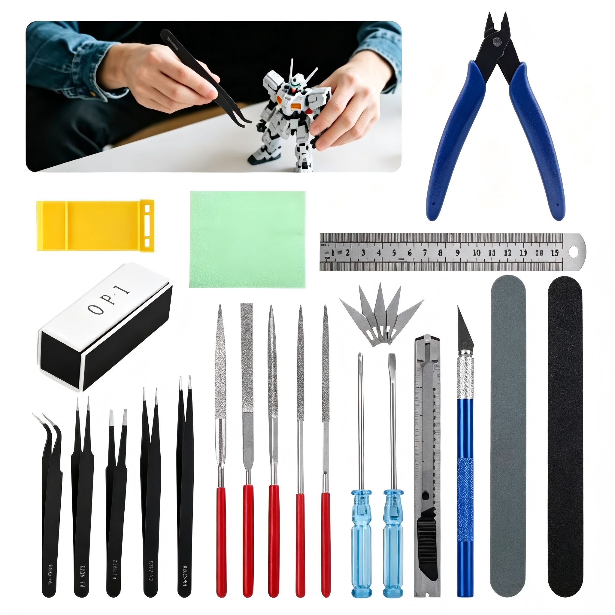 Craft Knife Set - 26Pcs Gundam Model Building Tools Kit,