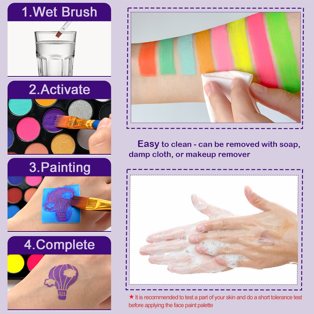 22 Color Face Body Painting Ki - Cosplay Prop Paint avis et prix