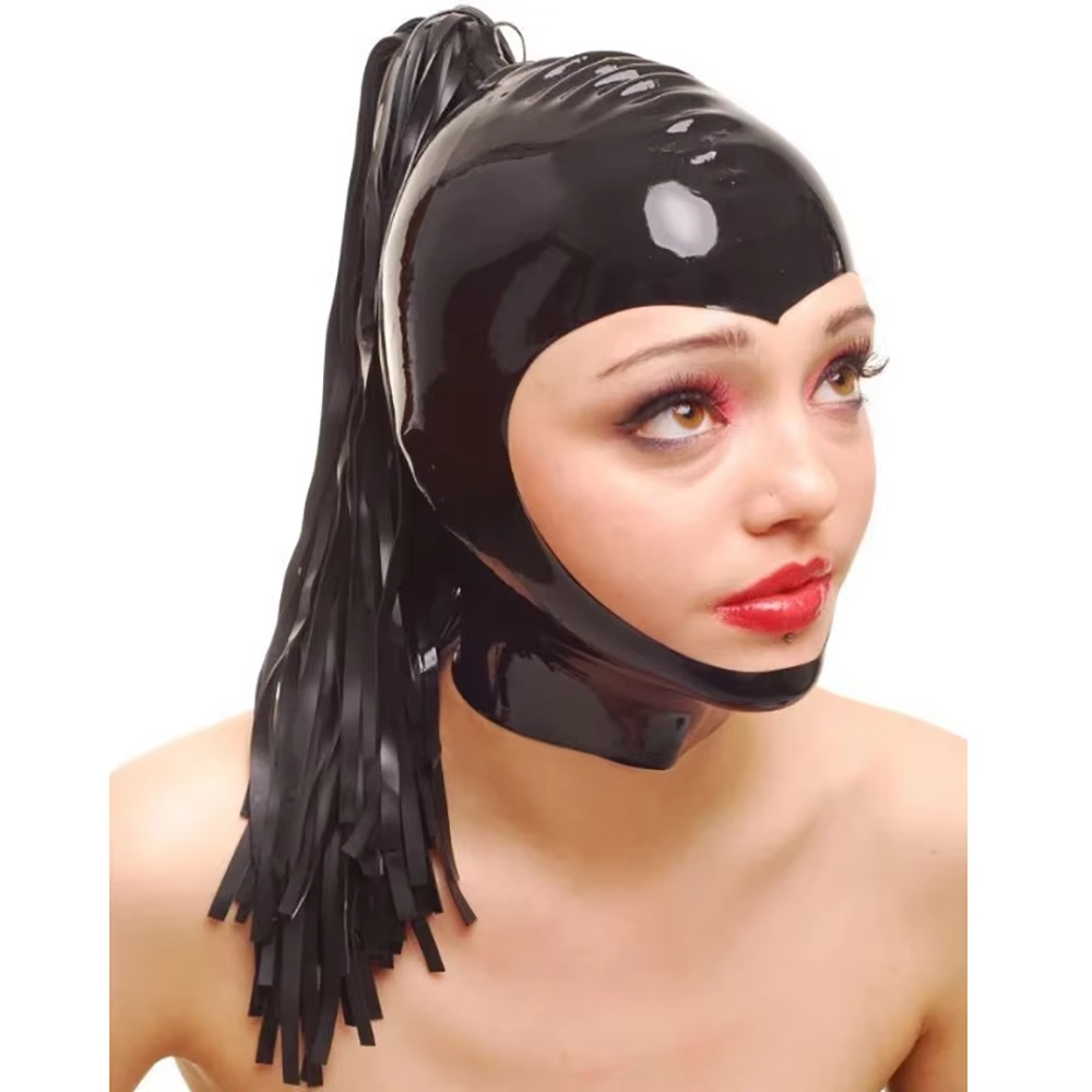 Black Latex Hood with Latex Po - Cosplay Prop Paint avis et prix