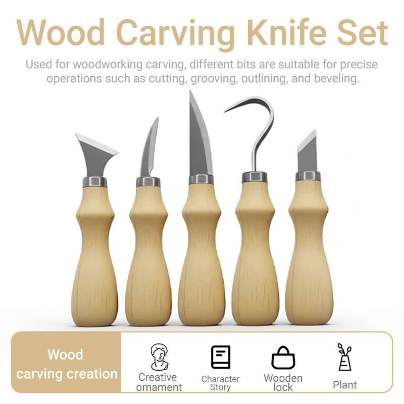 5Pcs Wood Carving Tools Set,Cu - Craft Knife Set avis et prix