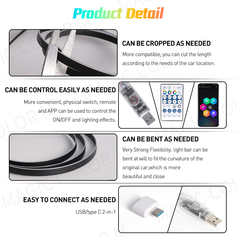Vegetting 140cm Car Ambient Li - Led El Wire avis et prix