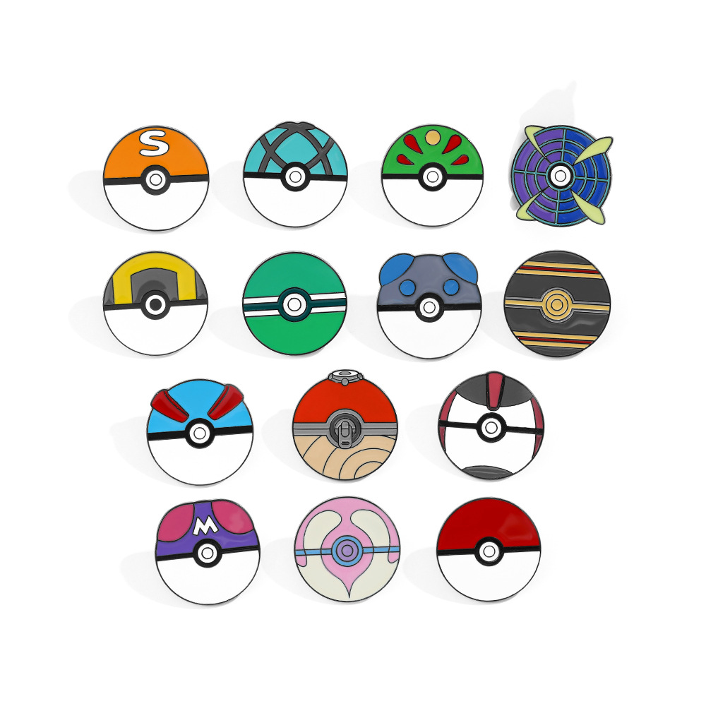 Anime Ball Cartoon Enamel Pins - Pokeball Cosplay Prop avis et prix