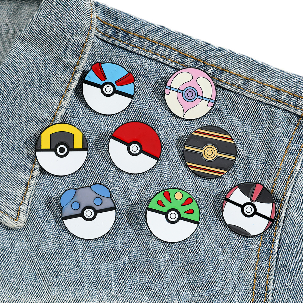 Anime Ball Cartoon Enamel Pins - Pokeball Cosplay Prop avis et prix