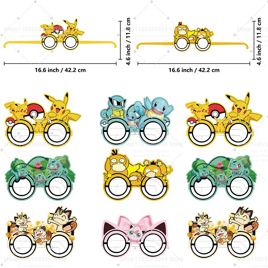 Pokemon Paper Glasses Pikachu  - Cosplay Prop Filler avis et prix