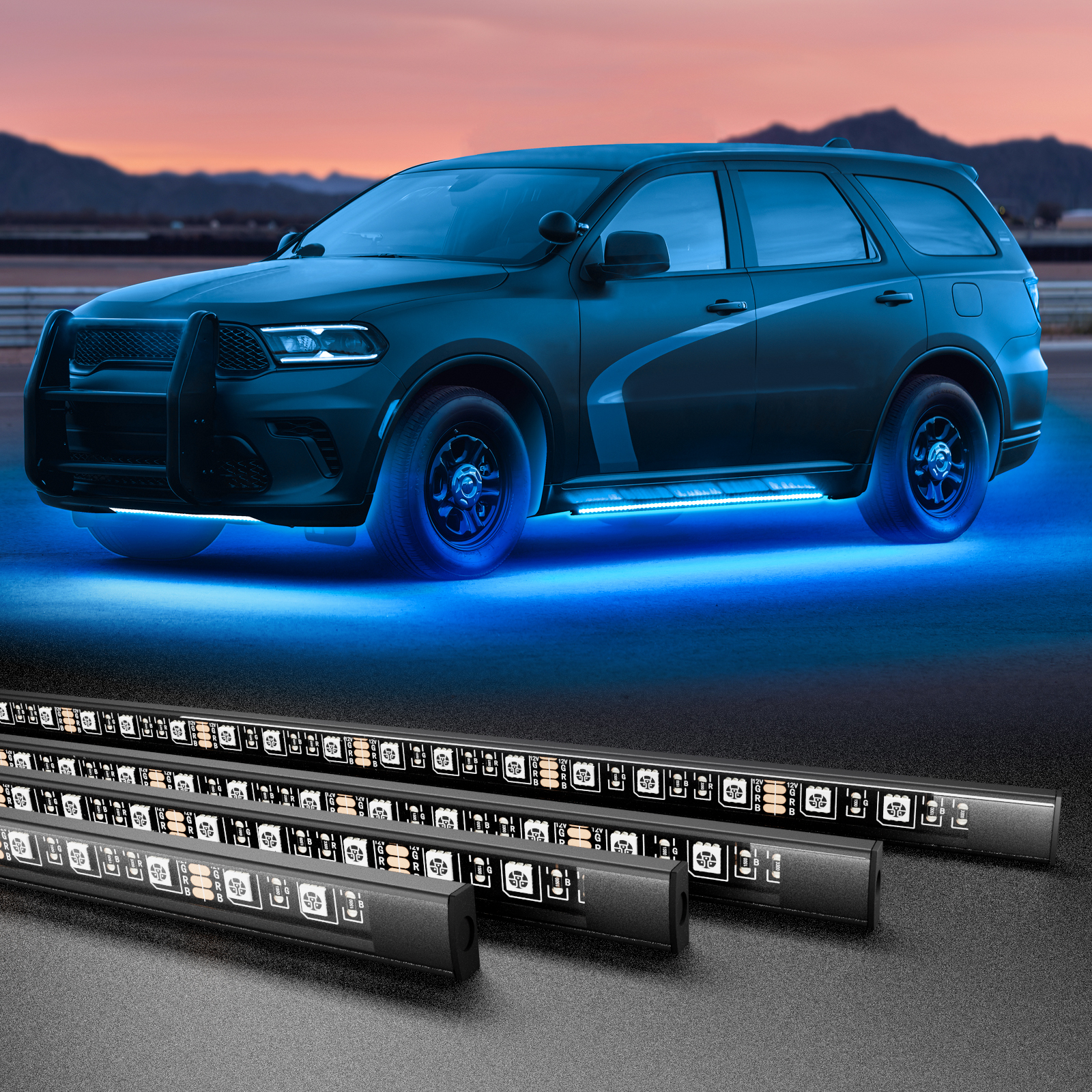 RGB Car Underglow Strip Lights - Led El Wire avis et prix