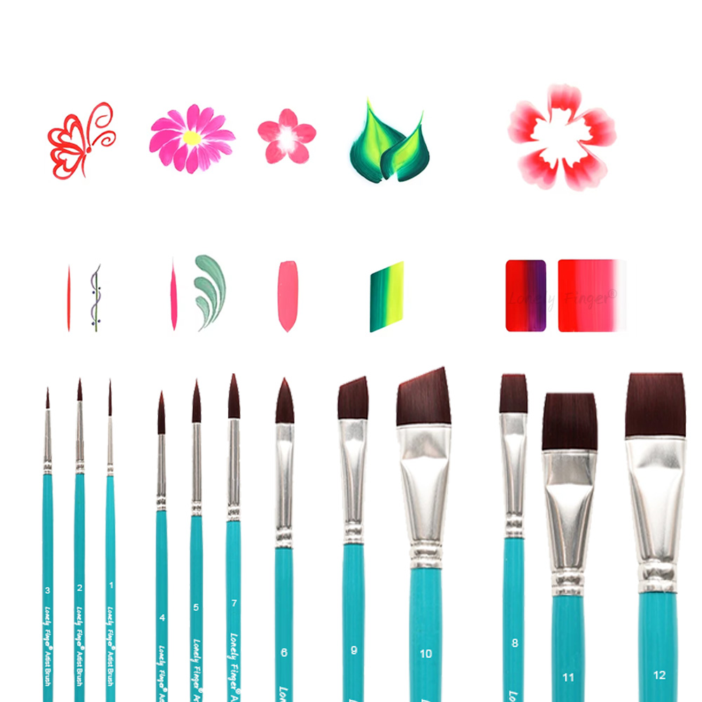 Face Paint Brushes, 12/24PCS A - Cosplay Prop Paint avis et prix
