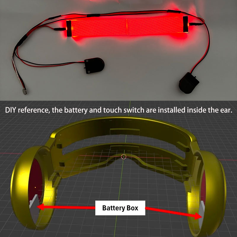 Red Flexible Bendable DIY LED  - Cosplay Prop Kit avis et prix