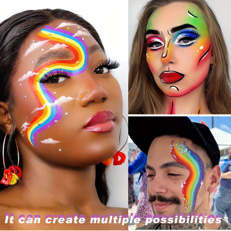 Rainbow Face and Body Paint Se - Cosplay Prop Paint avis et prix