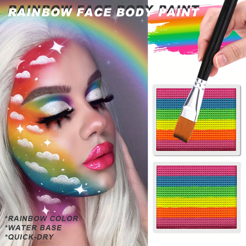 Rainbow Face and Body Paint Se - Cosplay Prop Paint avis et prix