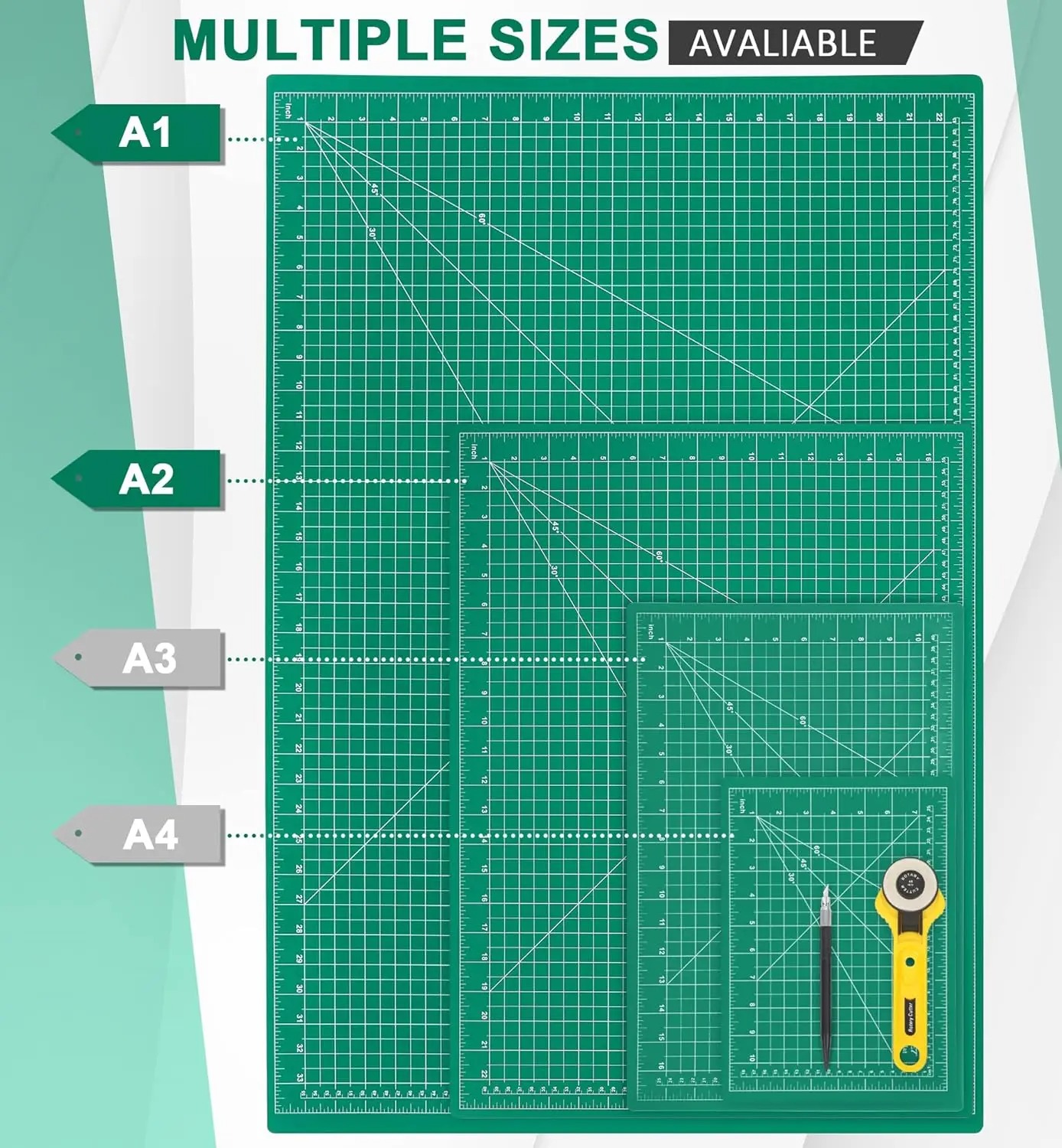 A2 A3 A4 A5 PVC Cutting Mat Do - Craft Knife Set avis et prix