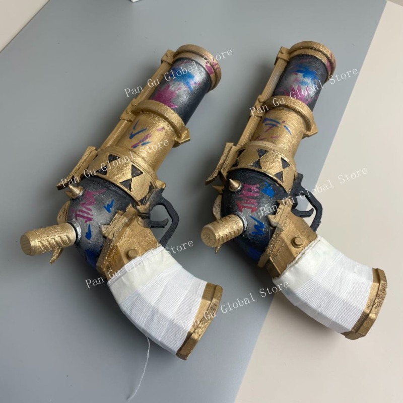 28cm/11.02in Jinx Pistol Custo - Cosplay Prop 3D Print avis et prix