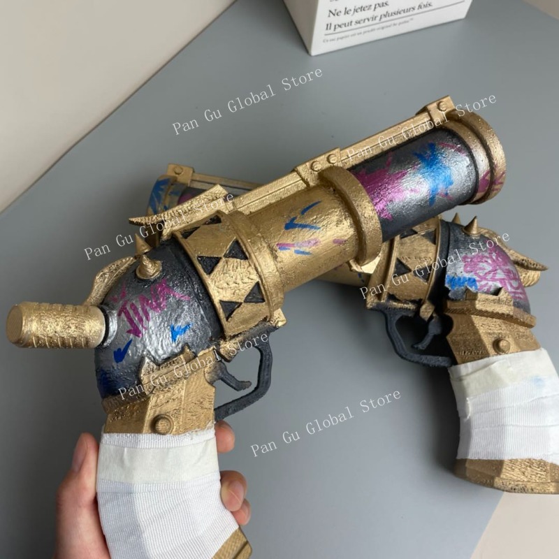 28cm/11.02in Jinx Pistol Custo - Cosplay Prop 3D Print avis et prix