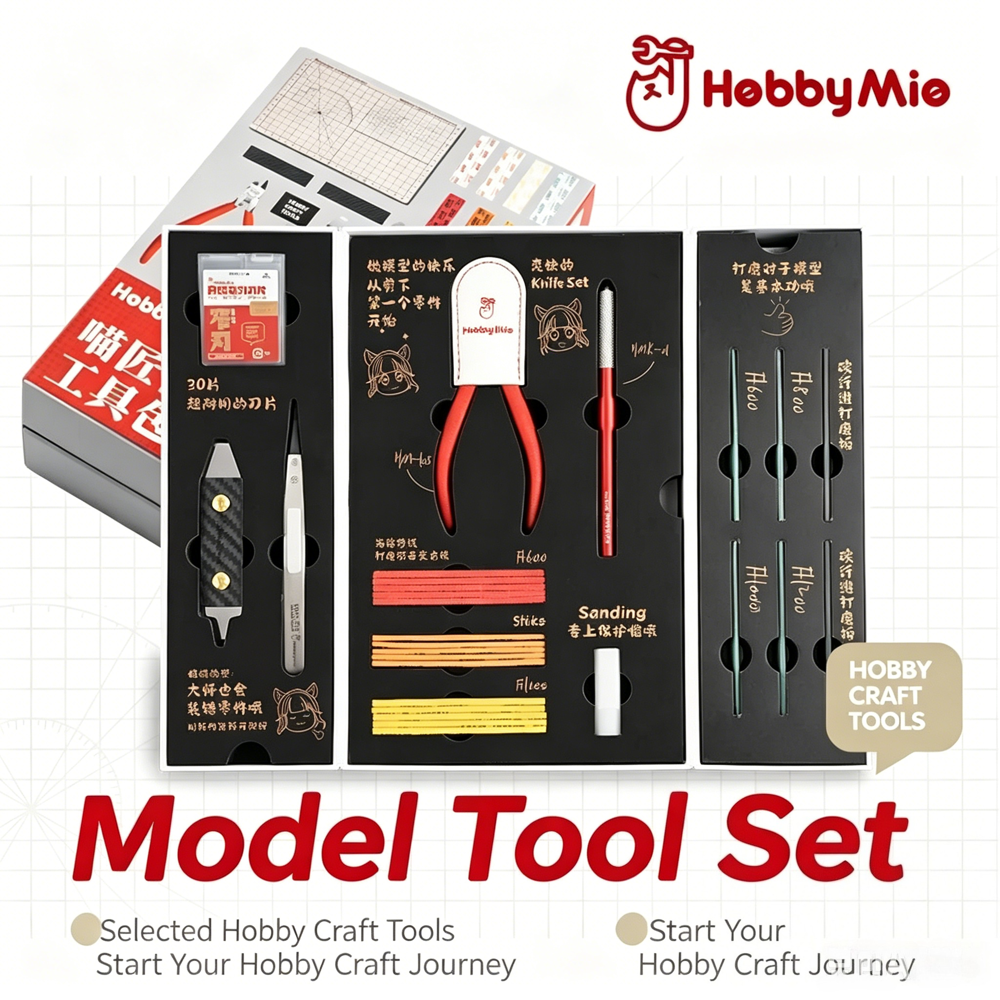 HOBBY MIO assembly model tool  - Craft Knife Set avis et prix