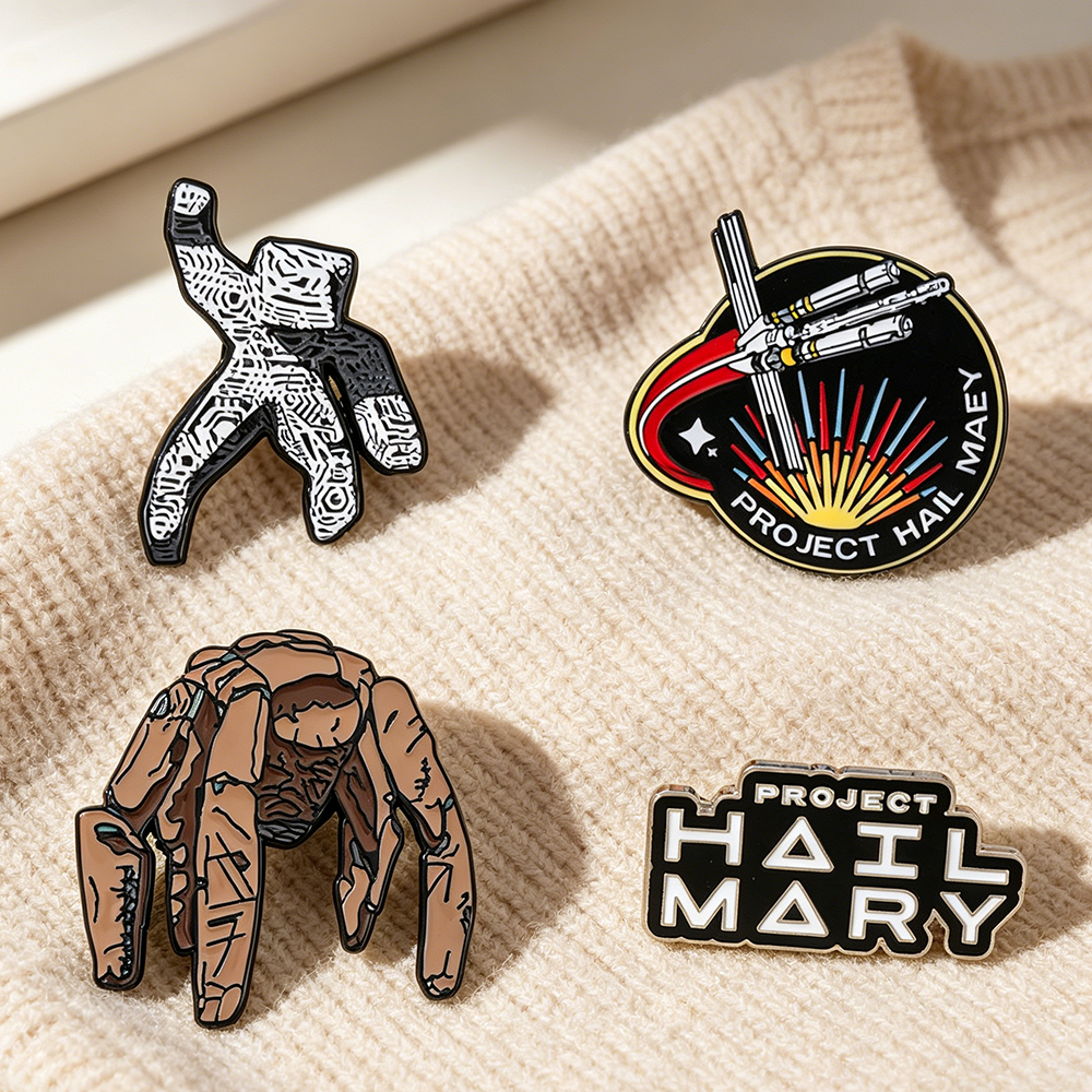 4pc Sci-Fi Enamel Pin Set Proj - Cosplay Prop Bag avis et prix