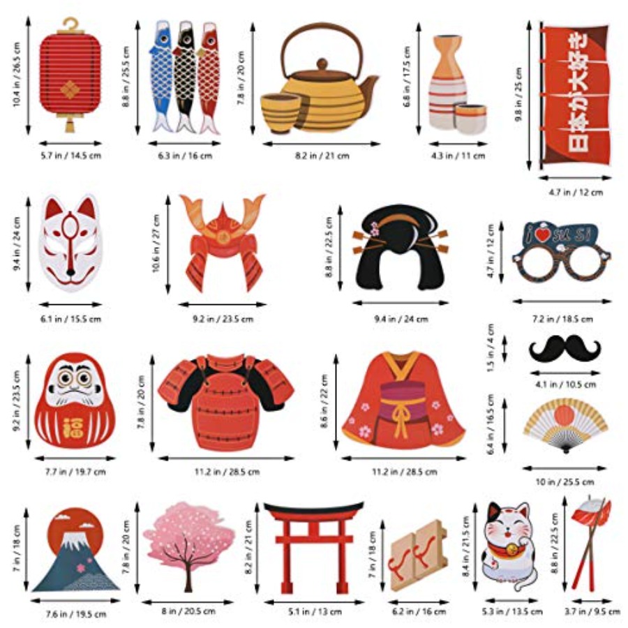 20Pcs Japanese Party Photo Boo - Cosplay Prop Kit avis et prix