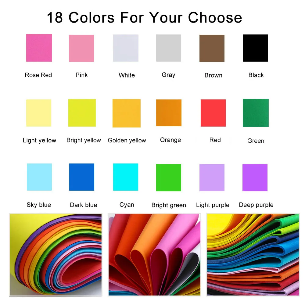 18 Colors 2mm Thick Colorful   - Eva Foam Sheet avis et prix