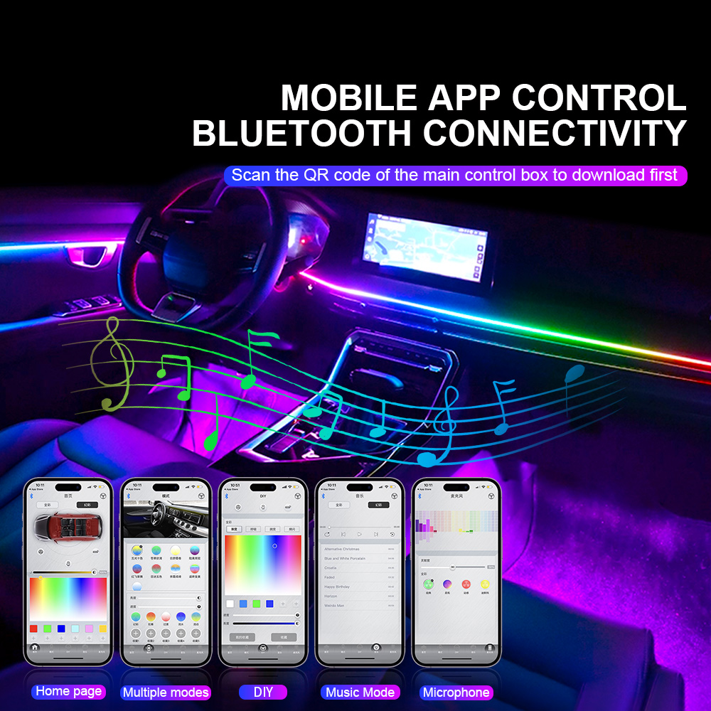 Car LED Symphony Decoration Am - Led El Wire avis et prix