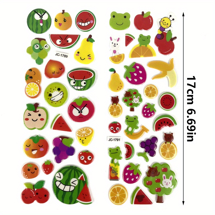 6 Sheets 3D Puffy Stickers Foa - Eva Foam Sheet avis et prix