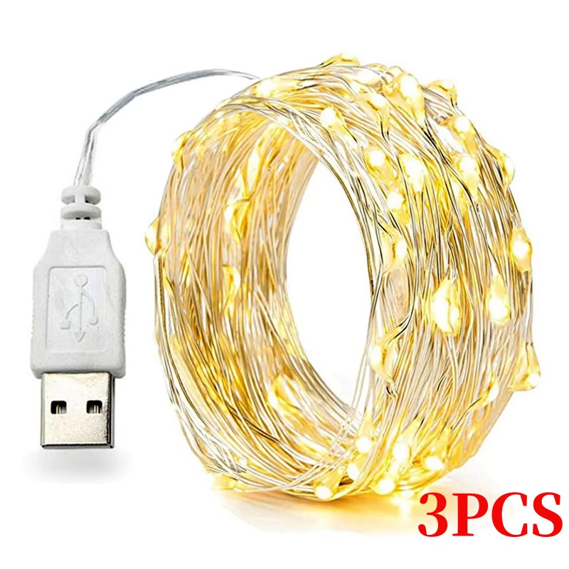 3PCS 5/10/20M Copper Wire LED  - Led El Wire avis et prix
