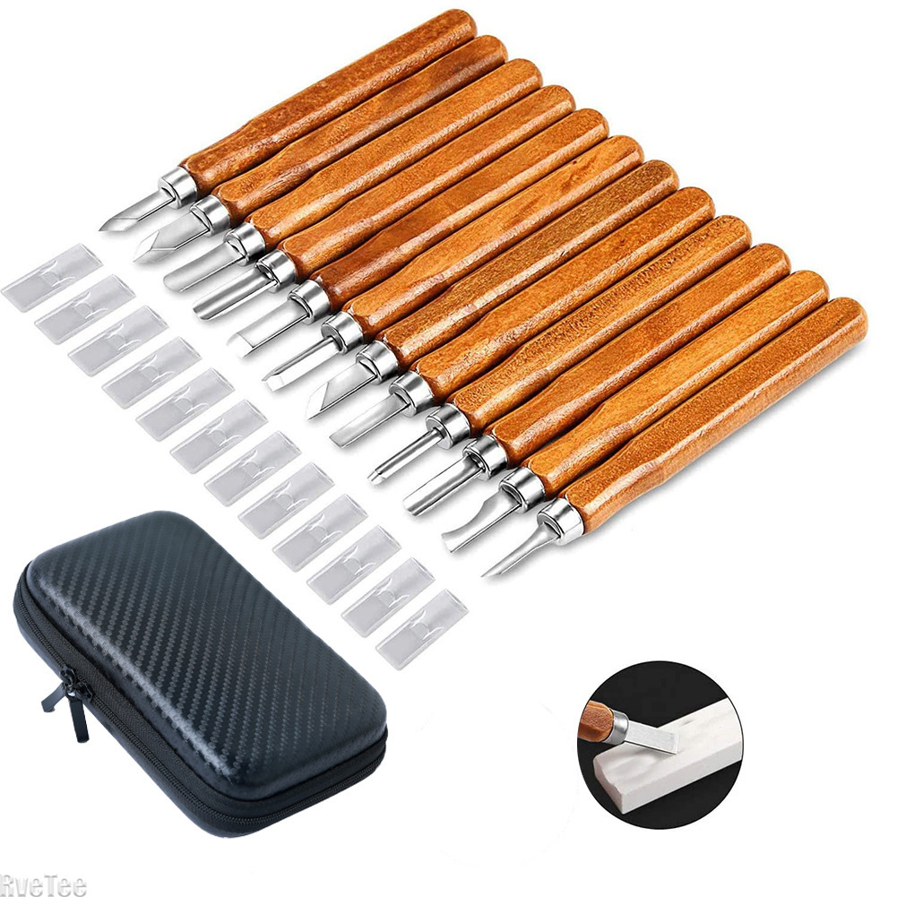 12Pcs SK2 Woodworking Carving  - Craft Knife Set avis et prix