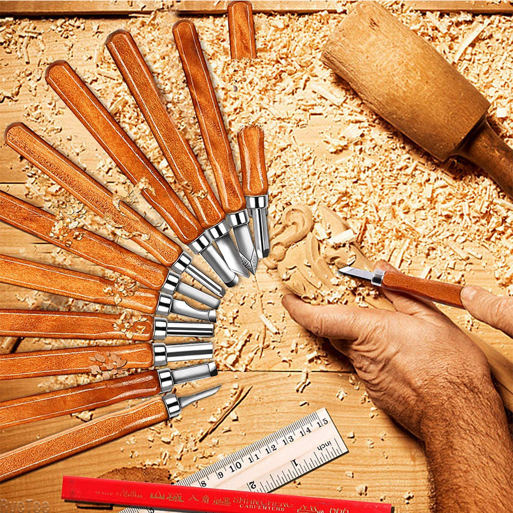12Pcs SK2 Woodworking Carving  - Craft Knife Set avis et prix