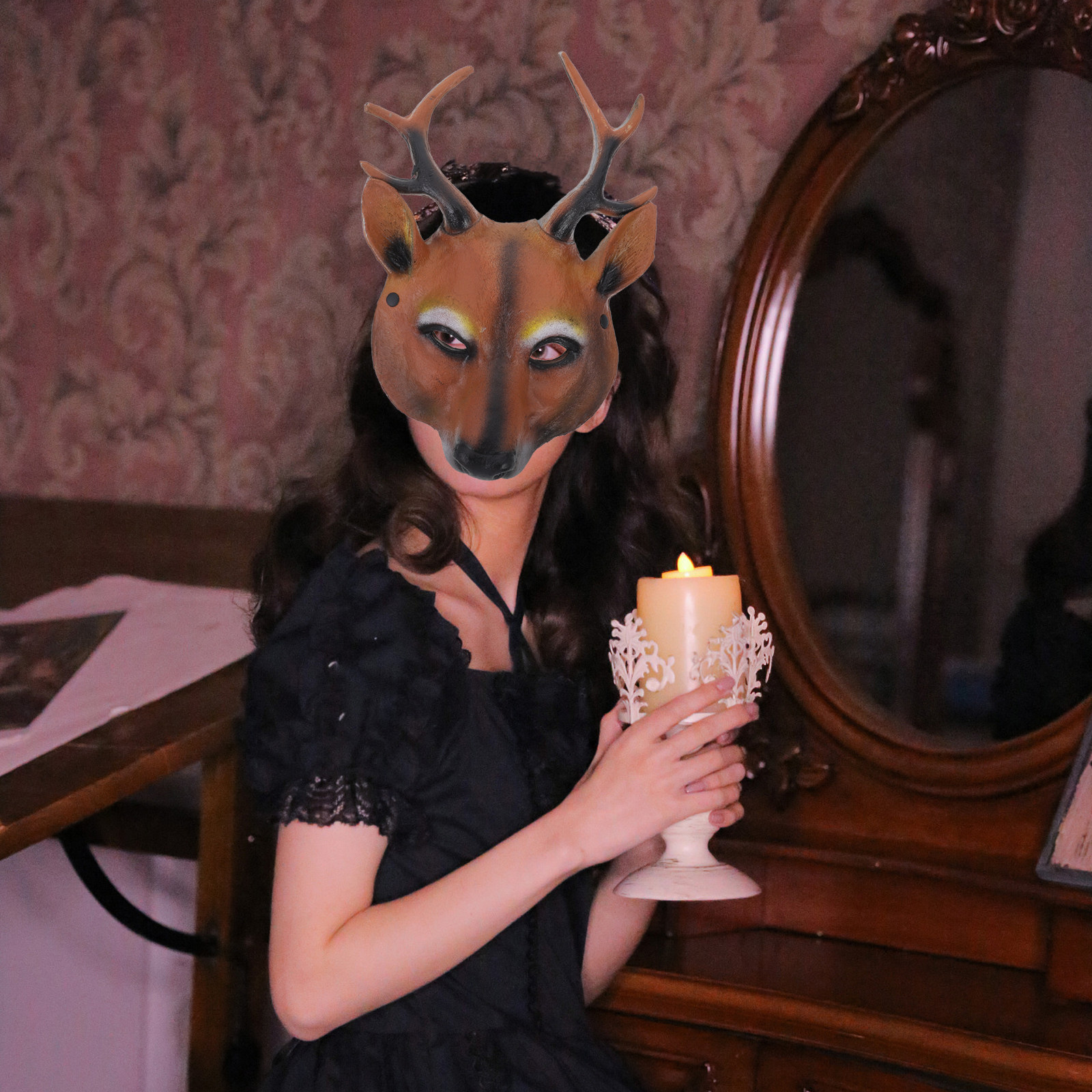 Deer Design Mask Halloween Xma - Cosplay Prop Designer avis et prix